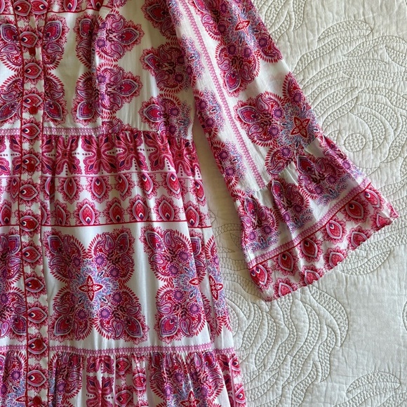 NWOT - Hale Bob - Leela Voile Maxi - Red - Picture 4 of 15